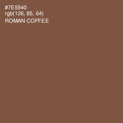#7E5540 - Roman Coffee Color Image